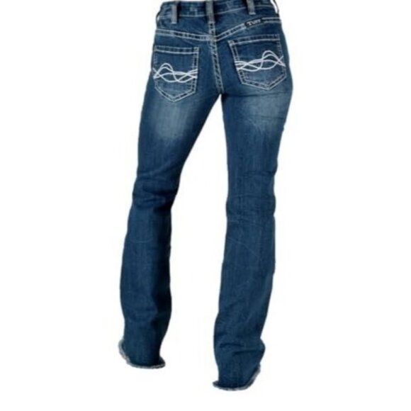 Cowgirl Tuff Co Women's 30 XLong Honey Got Ripped II Classic Rise Bootcut Jeans - Picture 1 of 8